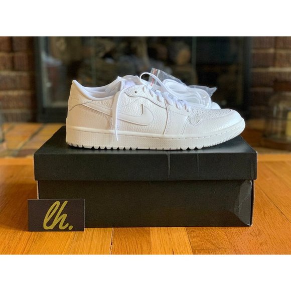Size 10 Air Jordan 1 Low Golf "Triple White" - Picture 3 of 5